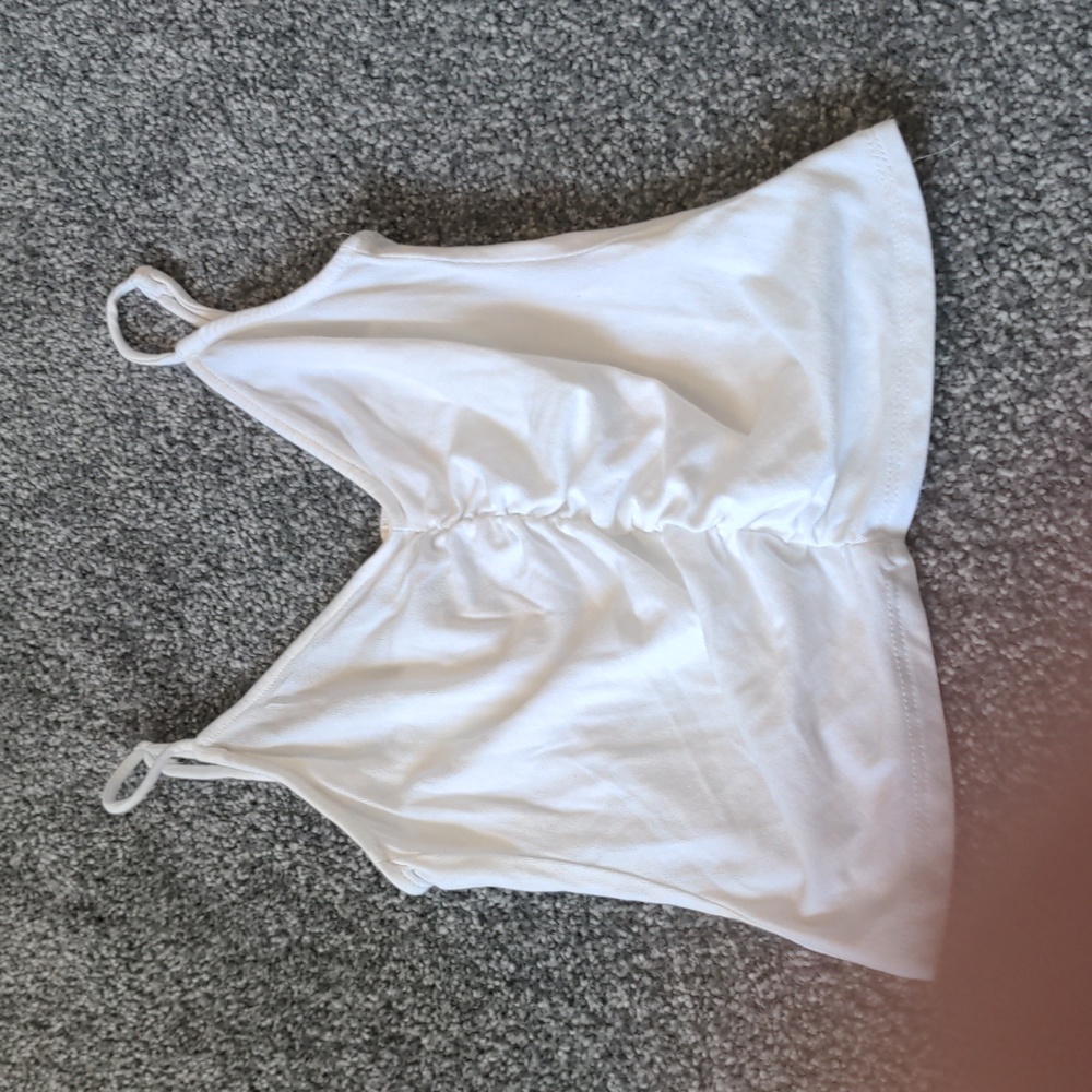 White crop top